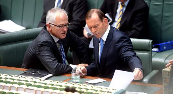 Malcolm Turnbull and Tony Abbott in 2013 (Image: AAP/Alan Porritt)