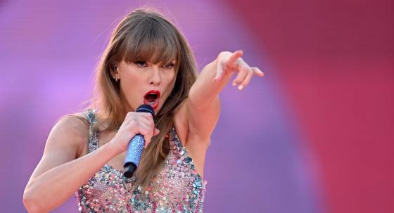 Taylor Swift performing at the MCG in February (Image: AAP/Joel Carrett)