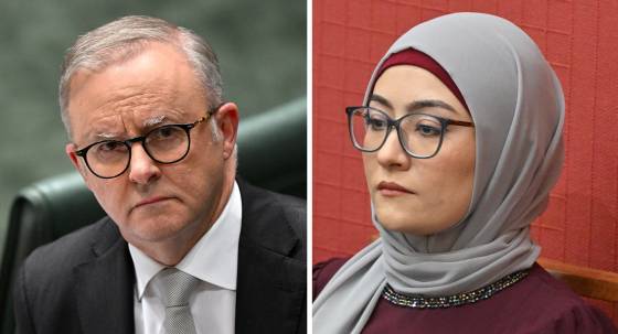 Anthony Albanese and WA Labor Senator Fatima Payman