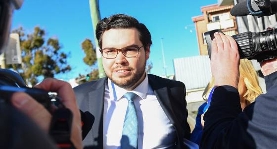 Bruce Lehrmann arrives at the Toowoomba Magistrates Court, June 17 (Image: AAP/Jono Searle)