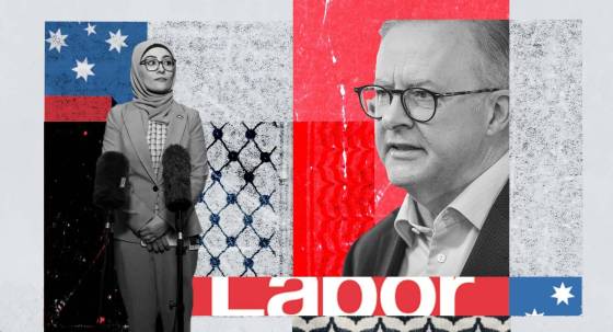 Fatima Payman and Anthony Albanese (Image: Private Media/Zennie)