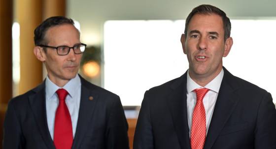 Assistant Minister for Competition Andrew Leigh and Treasurer Jim Chalmers (Image: AAP/Mick Tsikas)